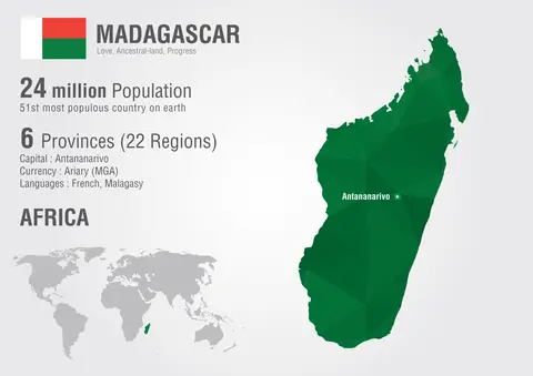 Madagascar chameleons map